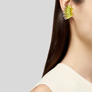 Mignonne Gavigan Lime Green Beaded Earrings